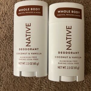 Native Whole Body Deodorant - Coconut & Vanilla (set of 2)